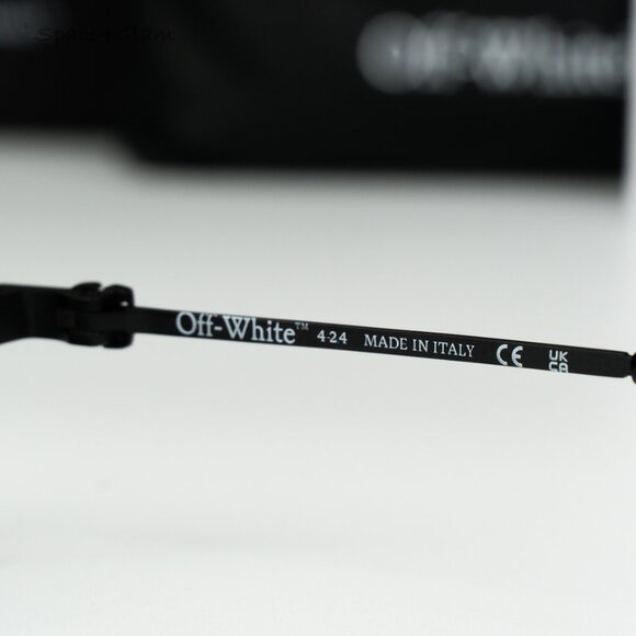 Off-White Women Sunglasses Black Grey Oval OERI123 VAIDEN 1007 NEW AUTHENTIС